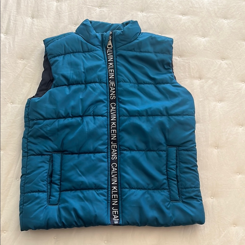 Calvin Klein Blue Puffer Vest